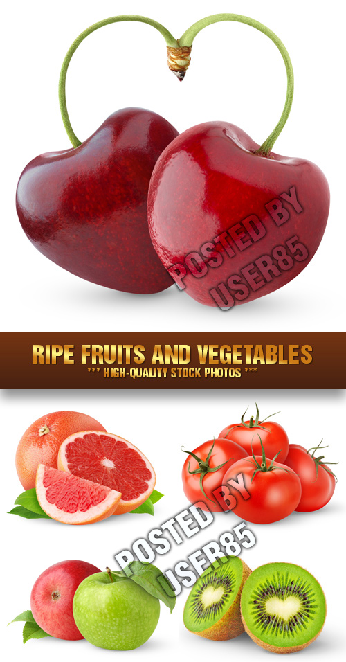 Stock Photo - Ripe Fruits and Vegetables