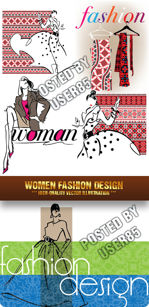 Stock Vector - Women Fashion Design