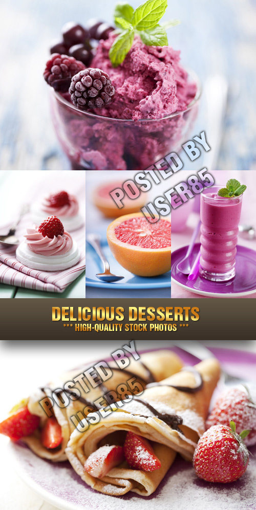 Stock Photo - Delicious Desserts