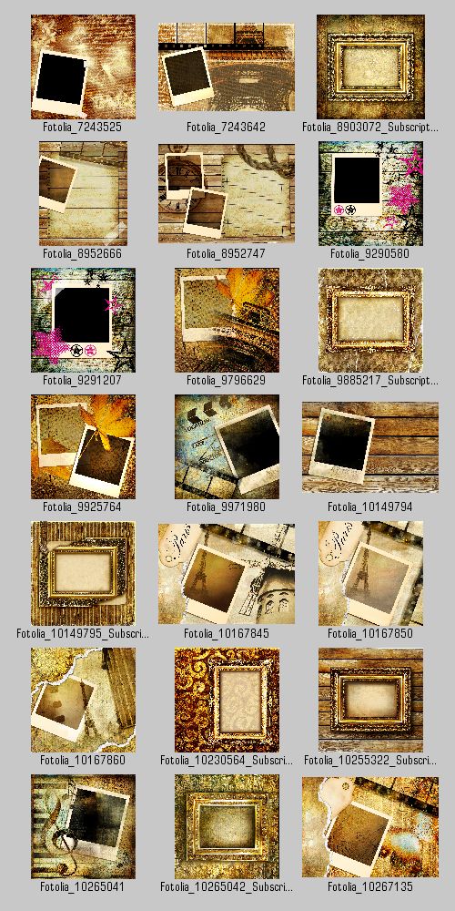 Stock Photo - Retro Backgrounds & Frames