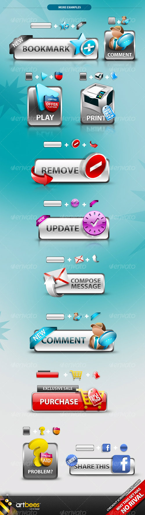 GraphicRiver - Lifetime Button Templates (Full version)