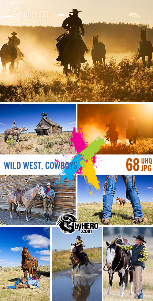 Wild West, Cowboys 68xJPGs