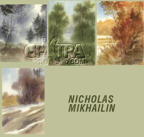 Nicholas Mikhailin - Watercolor Landscapes 54xJPGs