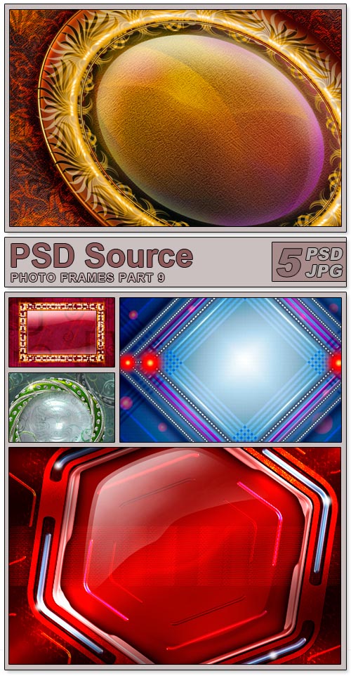 Layered PSD Files - Photo frames 9