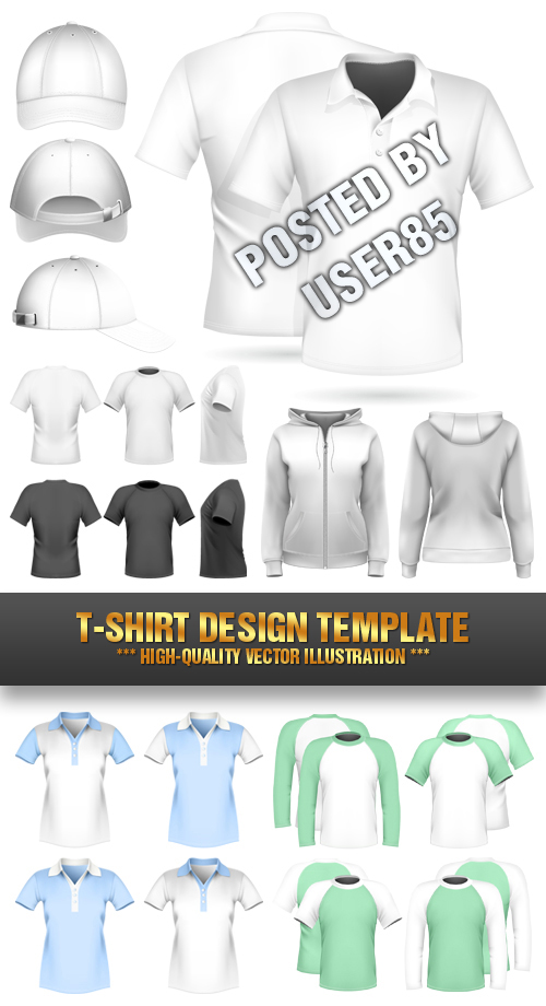 T-Shirt Design Templates I, 5xEPS