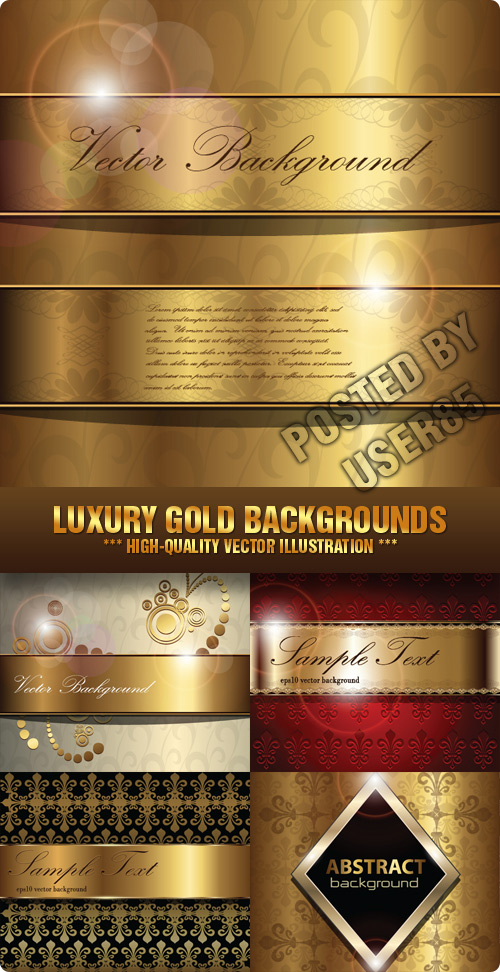 Stock Vector - Luxury Gold Backgrounds