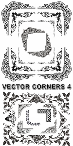 Design element - Vector corners 4