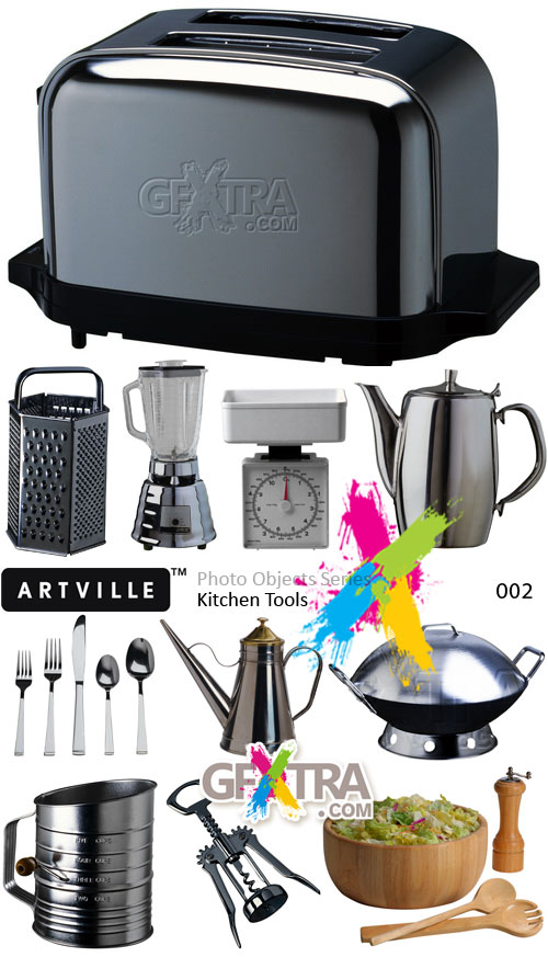 Artville Photo Objects Series PO002 Kitchen Tools