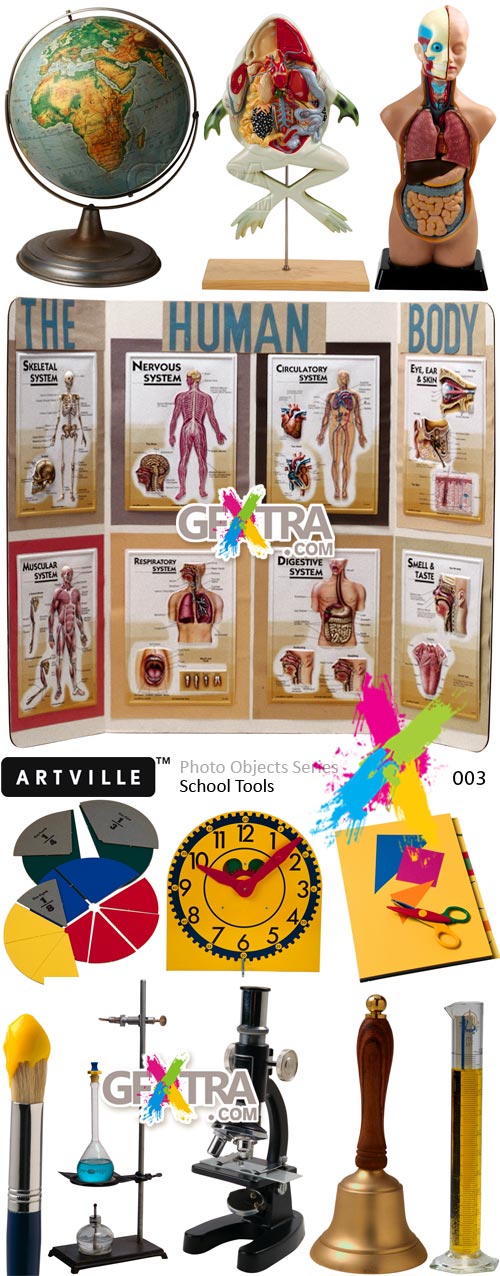 Artville Photo Objects Series PO003 School Tools