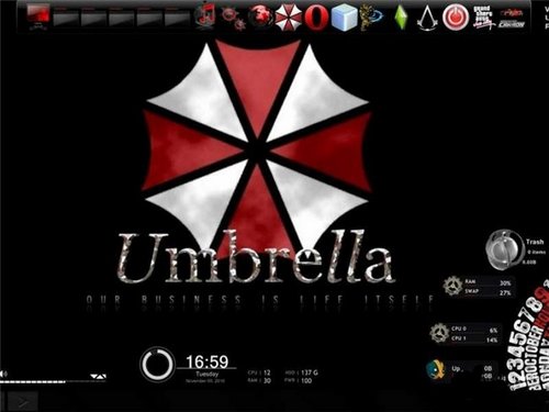 Theme for Windows 7-Umbrella