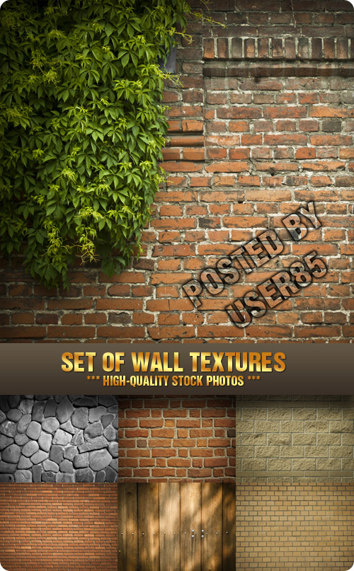 Stock Photo - Set of Wall Textures