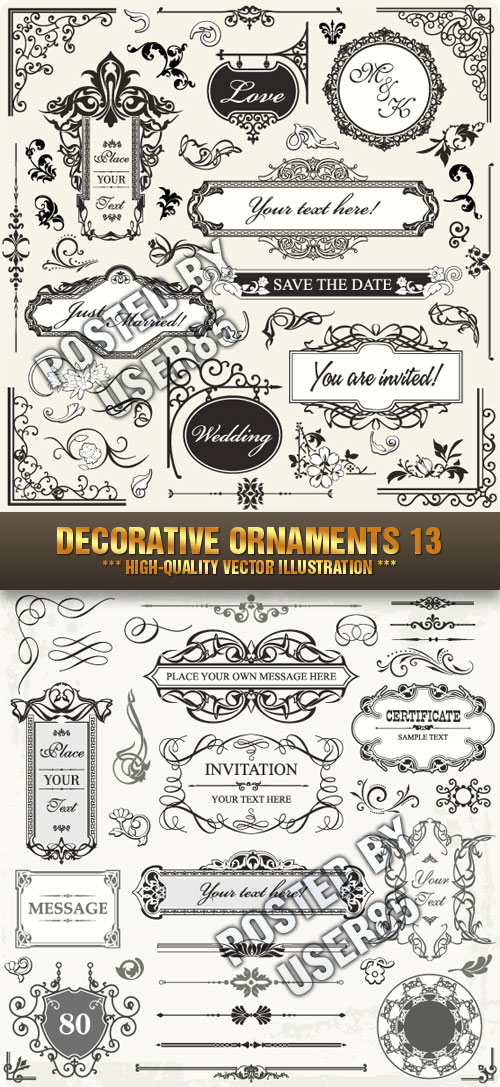 Stock Vector - Decorative Ornaments 13