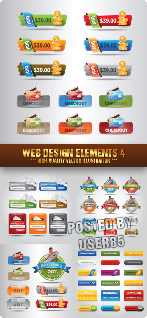 Stock Vector - Web Design Elements 4