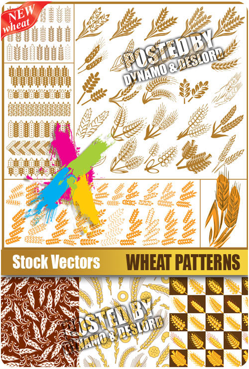 Wheat patterns - Stock Vectors