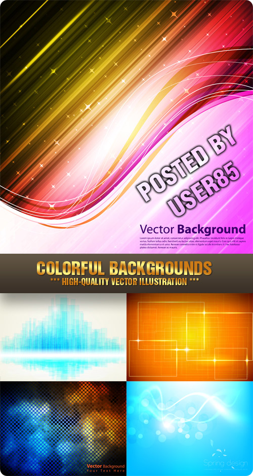 Stock Vector - Colorful Backgrounds