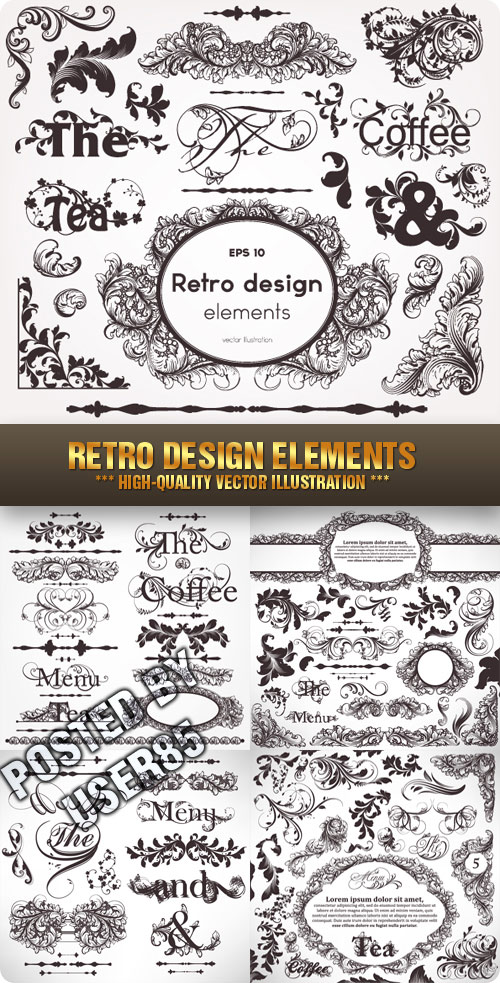 Stock Vector - Retro Design Elements