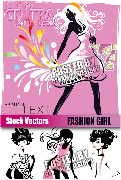 Fashion girl - Stock Vectors