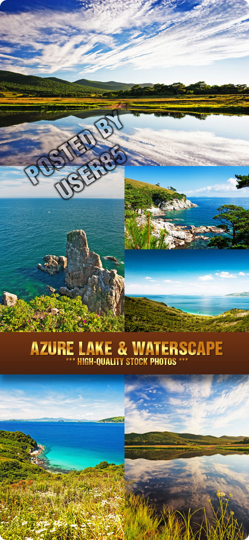 Stock Photo - Azure Lake & Waterscape