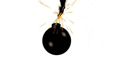 iStockVideo - Small Black Bomb Explodes HD720