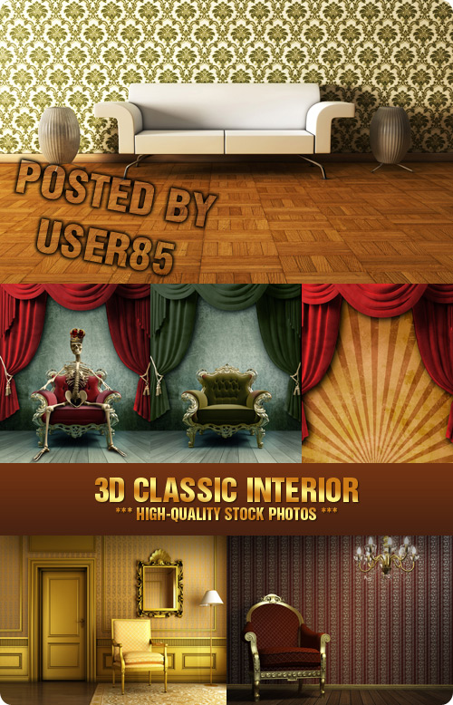 Stock Photo - 3D Classic Interior