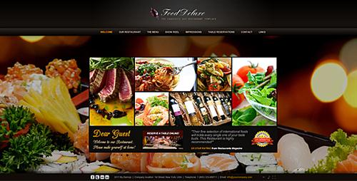 Food Deluxe AS3 XML Restaurant Template - ActiveDen