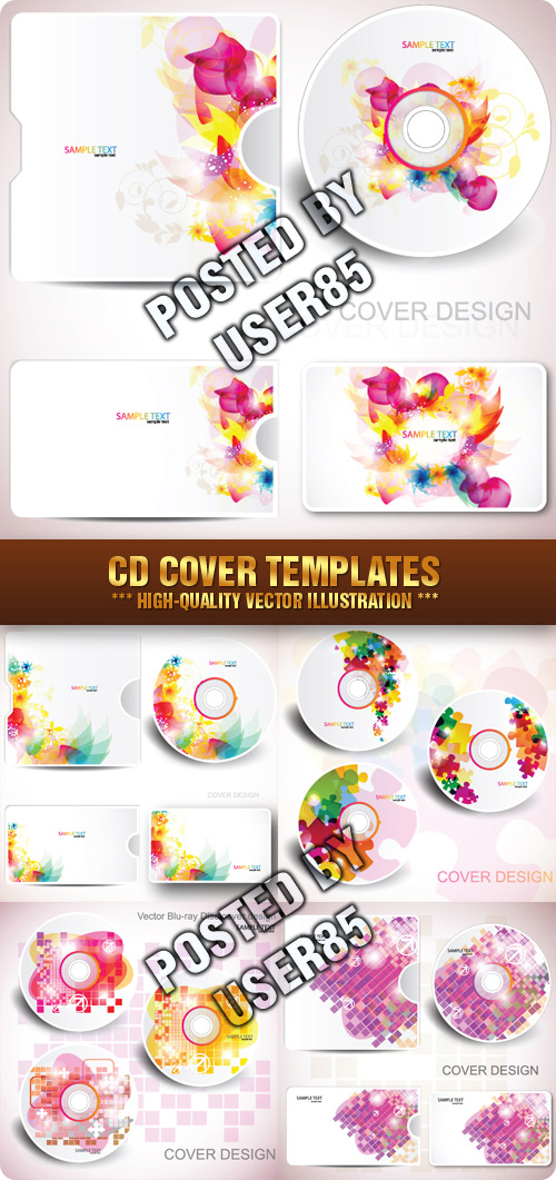 Stock Vector - CD Cover Templates