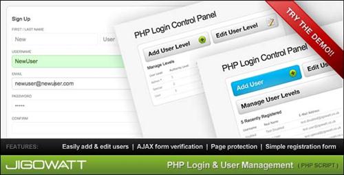 PHP Login and User Management v1.12 - CodeCanyon