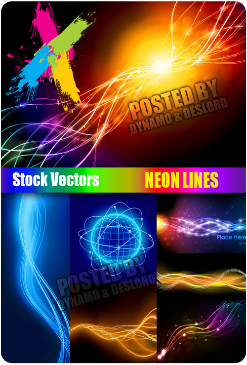 Neon lines - Stock Vectors