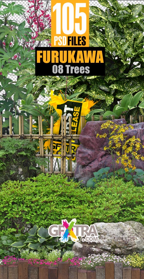 Furukawa 08 Trees &amp; Surroundings 105xPSDs