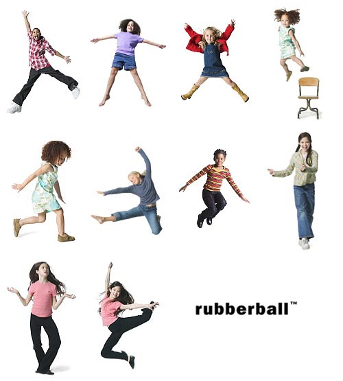RubberBall - Silhouettes of Kids in Motion 2