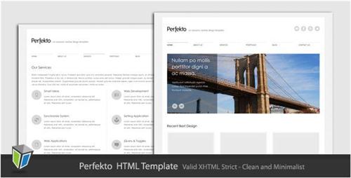 ThemeForest - Perfekto - Minimalist Portfolio HTML Template