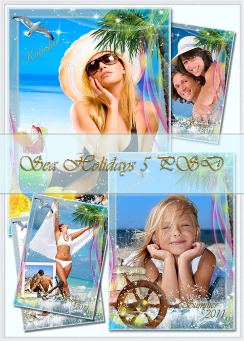 Summer Frames for Photoshop - Sea Holidays