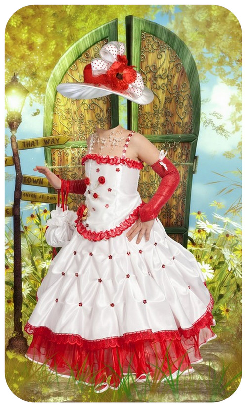 Children\'s costume for Photoshop - In Wonderland