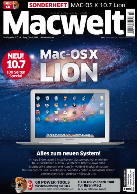 Macwelt Sonderheft Mac-OS X 10.7 Lion - Aug./Sept./Okt. 2011