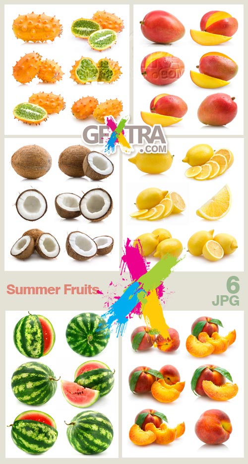 Summer Fruits 6xJPGs