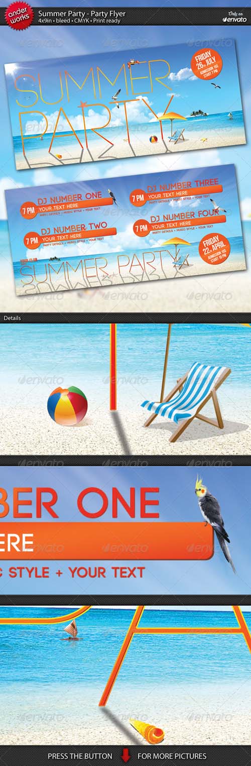 Summer Party - Flyer - GRAPHICRIVER