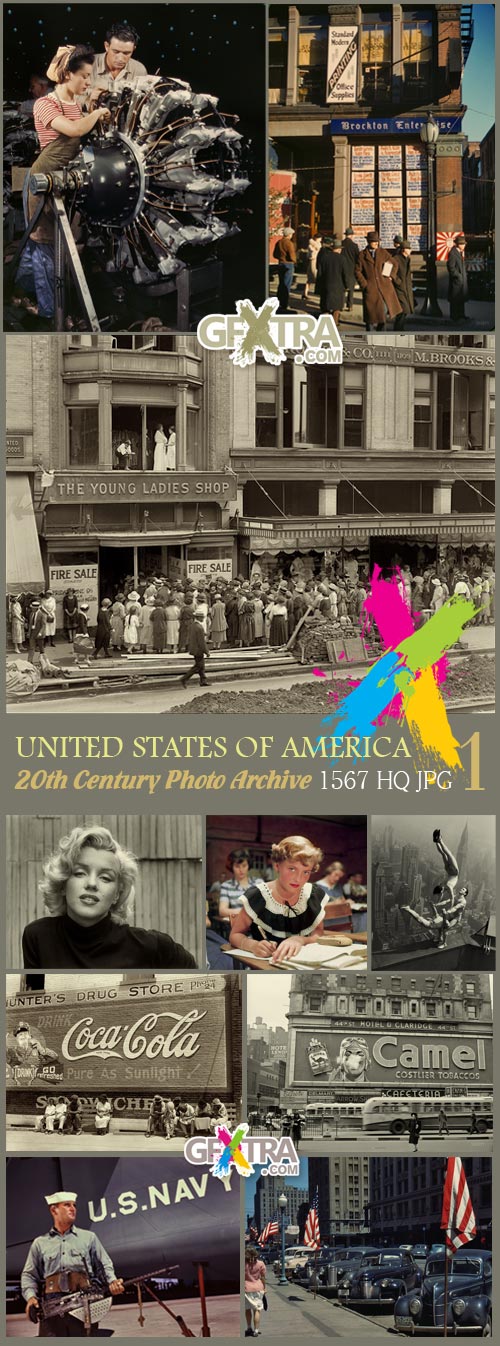 United States of America, 20th Century Photo Archive 1676xJPGs