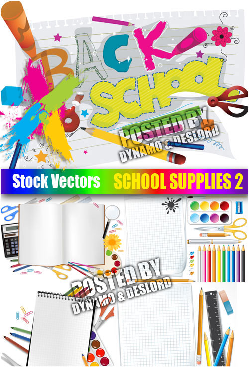 School supplies 2 - Stock Vectors