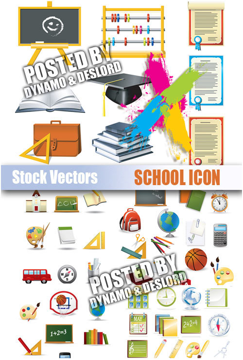 School icon - Stock Vectors