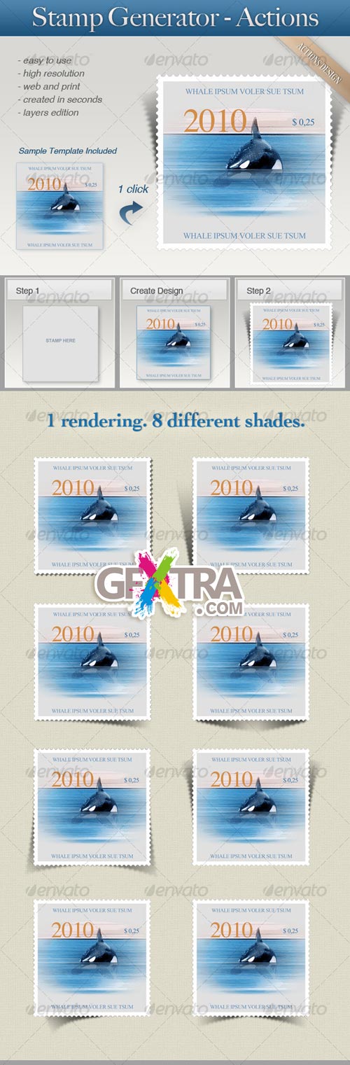 Stamp Generator Actions - GraphicRiver