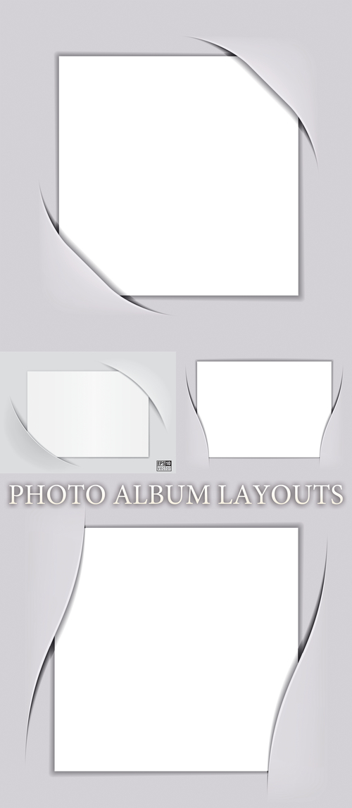 Vector clipart - Photo album layouts