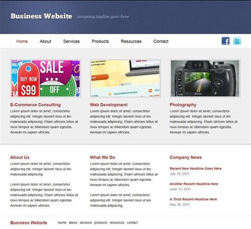 Business Website Template - Vandelay Premium Template RETAIL