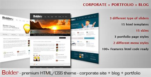 Bolder, Premium Corporate & Portfolio Template RETAIL - Themeforest