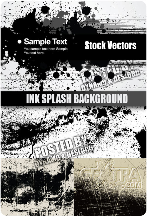 Ink splash background - Stock Vectors
