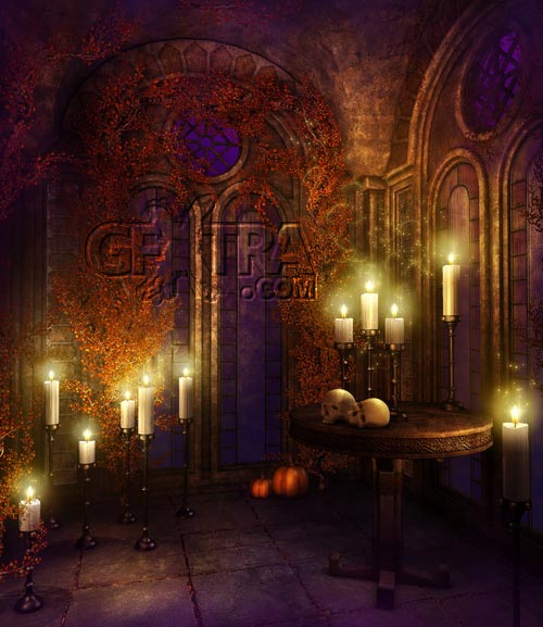Beautiful Autumn Gothic Backgrounds-9, 12xJPGs