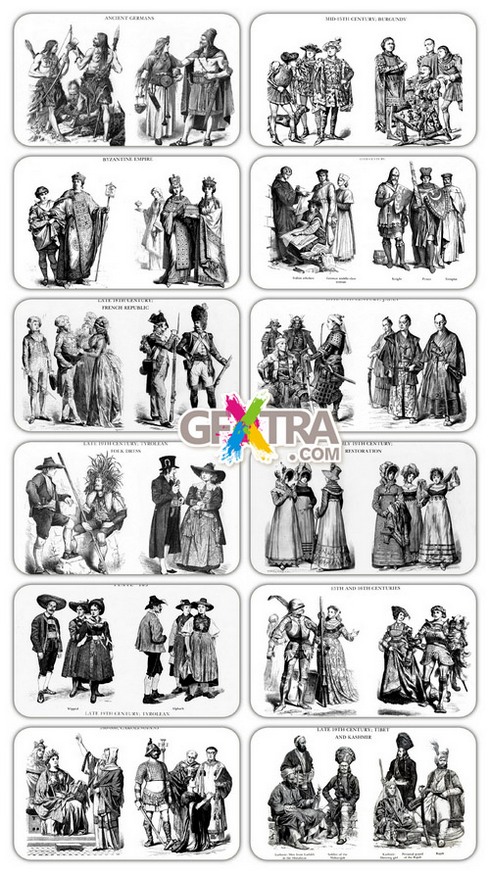 History of the Costume in drawing