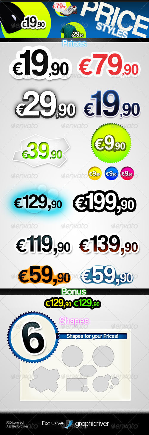 GraphicRiver - Prices - Text Styles