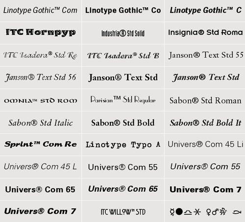 Linotype OpenType Essentials 1, 2 &amp; 3 Full!