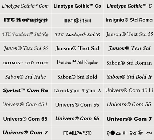 Linotype OpenType Essentials 1, 2 & 3 Full!