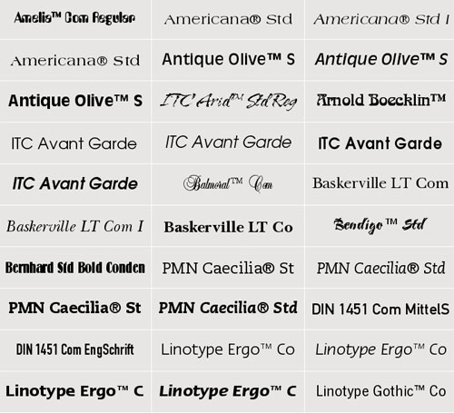 Linotype OpenType Essentials 1, 2 &amp; 3 Full!
